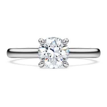 Eternity 솔리테어 링, 랩 그로운 다이아몬드 1ct tw, 라운드 컷, 18K 화이트 골드 - Swarovski, 5697796