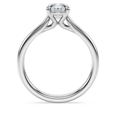 Eternity Tektaş yüzük, Laboratuvarda üretilmiş elmaslar 1 karat toplam ağırlık, Yuvarlak şekil, 18k beyaz altın - Swarovski, 5697801