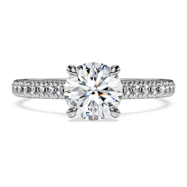 Eternity Solitärring, Im Labor gezüchtete Diamanten 1,2 ct tw, Runde Form, 18K Weißgold - Swarovski, 5697803