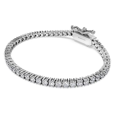 Eternity Tennis bracelet, Lab-grown diamonds 3 ct tw, Round cut, 14K white gold - Swarovski, 5697891