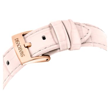Montre Matrix Tennis Chrono, Fabriqué en Suisse, Bracelet en cuir, Roses, Finition or rose - Swarovski, 5698300