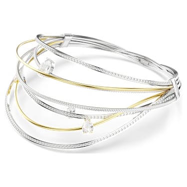 Ras-de-cou Hyperbola, Tailles variées, Blanc, Finition mix de métal - Swarovski, 5698477