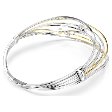Ras-de-cou Hyperbola, Tailles variées, Blanc, Finition mix de métal - Swarovski, 5698477