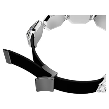 Ras-de-cou Lucent, Taille octogonale, Blanc, Métal rhodié - Swarovski, 5698527