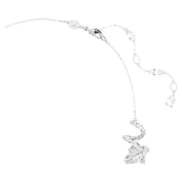 Collier Hyperbola, Tailles variées, Blanc, Métal rhodié - Swarovski, 5698546
