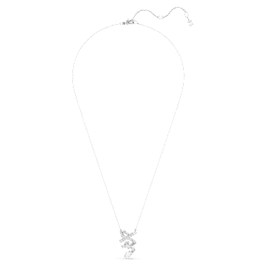Hyperbola Anhänger, Verschiedene Schliffe, Weiß, Rhodiniert - Swarovski, 5698547
