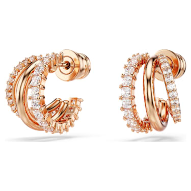Swarovski Hyperbola Mixed cuts Mini hoop Earrings
