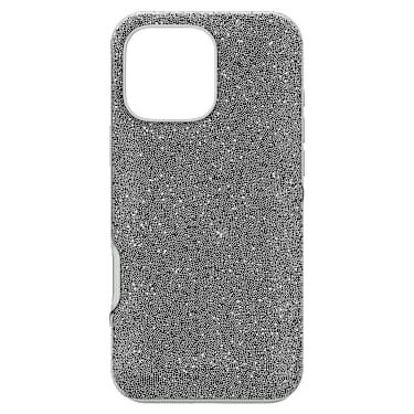 Étui pour smartphone High, iPhone® 16 Pro Max, Ton argenté - Swarovski, 5698780