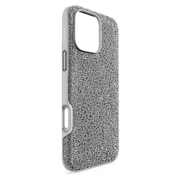 High smartphone case, iPhone® 16 Pro Max, Silver tone - Swarovski, 5698780
