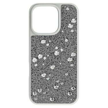 Funda para smartphone High, Diseño distribuido, iPhone® 16 Pro, Tono plateado - Swarovski, 5698783