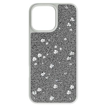 High 스마트폰 케이스, 흩어진 디자인, iPhone® 16 Pro Max, 실버 톤 - Swarovski, 5698784