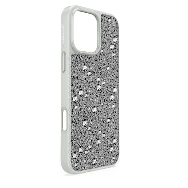 High 스마트폰 케이스, 흩어진 디자인, iPhone® 16 Pro Max, 실버 톤 - Swarovski, 5698784