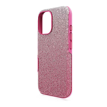 Swarovski ピンク 宝石風 iPhone16ケース High smartphone case, Colour gradient, iPhone® 16, Pink