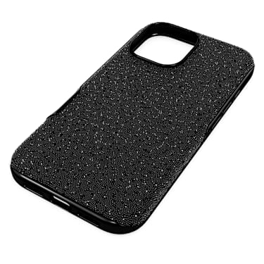 High smartphone case, iPhone® 16, Black - Swarovski, 5698788