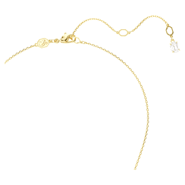 Swarovski Snake pendant Crystal pearl Mixed cuts Year of the Snake White Gold tone plated