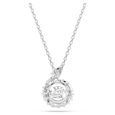 Snake 펜던트, 믹스 컷, 뱀의 해, 화이트, 로듐 플래팅 - Swarovski, 5698890