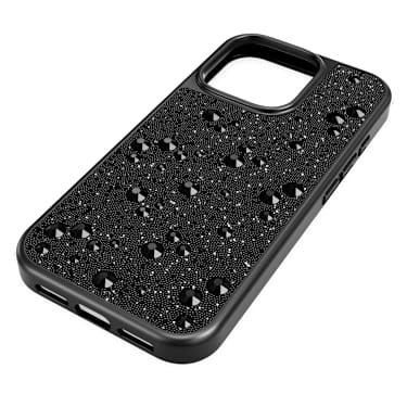 Pouzdro na chytrý telefon High, Rozptýlený design, iPhone® 16 Pro, Černá - Swarovski, 5698926
