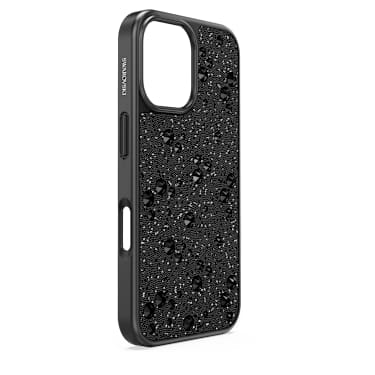 Ovitek za mobilni telefon High, Razporejen dizajn, iPhone® 16, Črna - Swarovski, 5698927