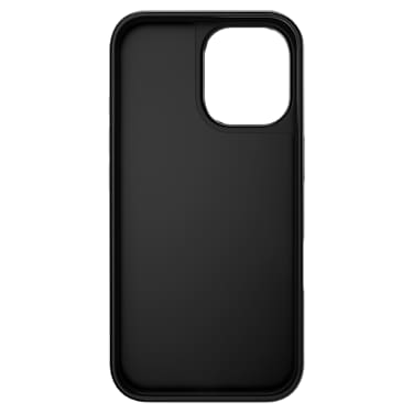 High smartphone case, Scattered design, iPhone® 16, Black | Swarovski