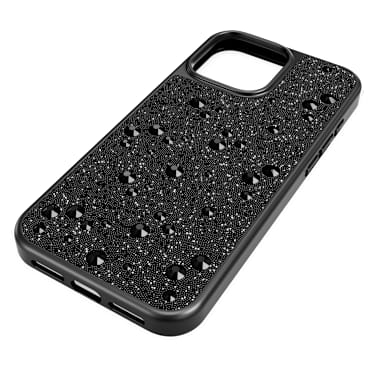 Custodia per smartphone High, Design sparpagliato, iPhone® 16 Pro Max, Nero - Swarovski, 5698928
