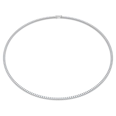 Eternity Tennis necklace, Laboratory grown diamonds 7 ct tw, 14K white gold - Swarovski, 5699023