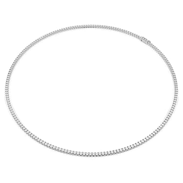 Collar Eternity Tennis, Diamantes creados en laboratorio (peso total de 7 quilates), Talla redonda, Oro blanco de 14 quilates - Swarovski, 5699023
