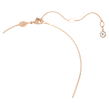 Idyllia pendant, Mixed cuts, Flower, Pink, Rose gold-tone plated - Swarovski, 5699086