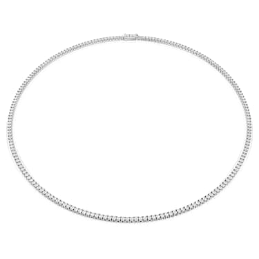 Collana Eternity Tennis, Diamanti creati in laboratorio 7 ct tw, Taglio Round, Oro bianco 18 K - Swarovski, 5699132