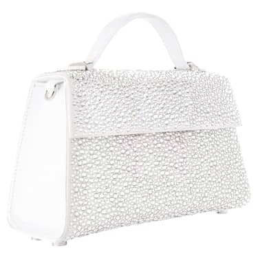 Kabelka MARINA RAPHAEL Micro Stella, Bílá - Swarovski, 5699251
