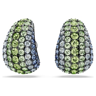 Pendants d'oreilles Sublima, Taille ronde, Petites, Multicolores, Métal plaqué ruthénium - Swarovski, 5699565