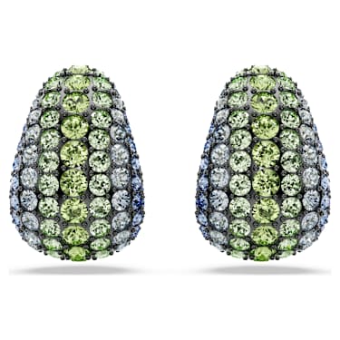 Pendants d'oreilles Sublima, Taille ronde, Petites, Multicolores, Métal plaqué ruthénium - Swarovski, 5699565