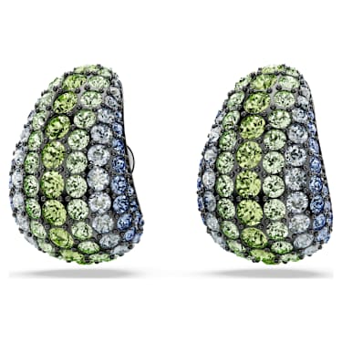 Pendants d'oreilles Sublima, Taille ronde, Petites, Multicolores, Métal plaqué ruthénium - Swarovski, 5699565
