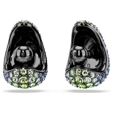 Pendants d'oreilles Sublima, Taille ronde, Petites, Multicolores, Métal plaqué ruthénium - Swarovski, 5699565