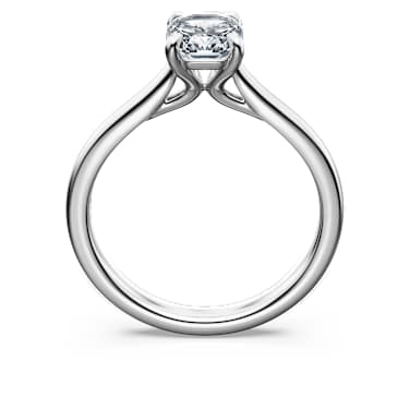 Eternity Solitärring, Im Labor gezüchtete Diamanten 1 ct tw, Achteckform, 18K Weißgold - Swarovski, 5699587