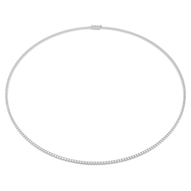Eternity Tennis necklace, 14K white gold | Swarovski