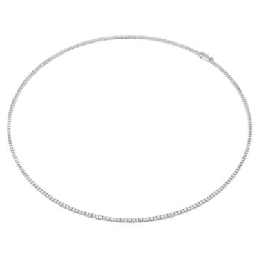Eternity Tennis necklace, Laboratory grown diamonds 3 ct tw, 14K white gold - Swarovski, 5699773