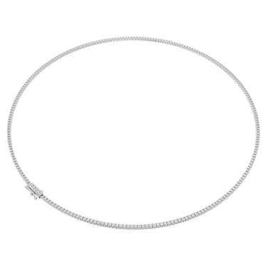 Eternity Tennis necklace, Laboratory grown diamonds 3 ct tw, 14K white gold - Swarovski, 5699773