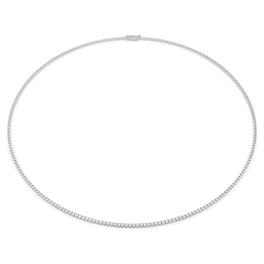 Eternity Tennis 項鏈, 總重 3 克拉培育鑽石, 圓形切割, 18K 金（白色） - Swarovski, 5699795