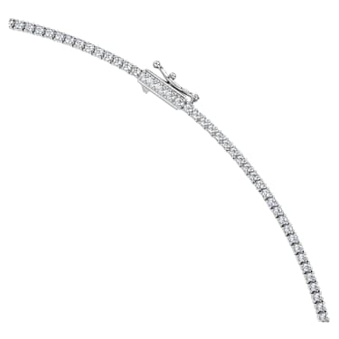 Eternity Tennis 項鏈, 總重 3 克拉培育鑽石, 圓形切割, 18K 金（白色） - Swarovski, 5699795