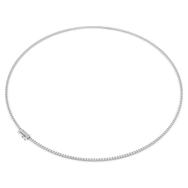 Eternity Tennis 項鏈, 總重 3 克拉培育鑽石, 圓形切割, 18K 金（白色） - Swarovski, 5699795