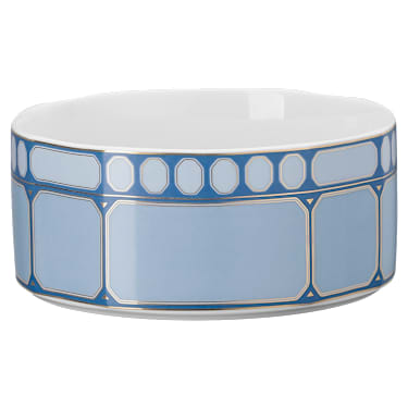 Signum cereal bowl, Porcelain, Blue - Swarovski, 5699983