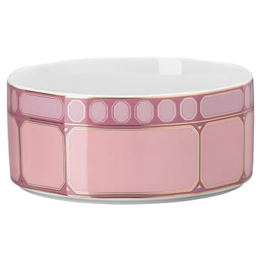 Ciotola per cereali Signum, Porcellana, Rosa - Swarovski, 5699984
