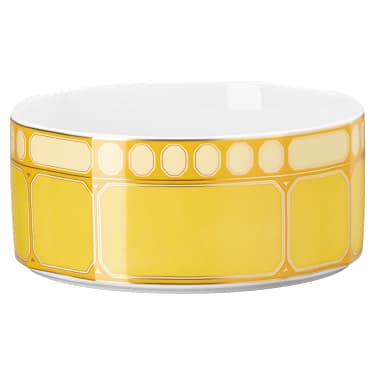 Signum cereal bowl, Porcelain, Yellow - Swarovski, 5699985