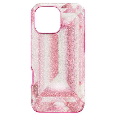 Funda para smartphone High, Motivo de impresión de cristal, iPhone® 16 Pro Max, Rosa - Swarovski, 5700009