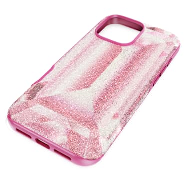 Custodia per smartphone High, Motivo con stampa in cristallo, iPhone® 16 Pro Max, Rosa - Swarovski, 5700009
