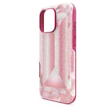 Custodia per smartphone High, Motivo con stampa in cristallo, iPhone® 16 Pro Max, Rosa - Swarovski, 5700009