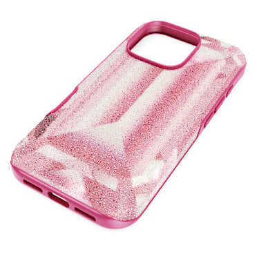 Husă pentru smartphone High, Motiv imprimat cu cristal, iPhone® 16 Pro, Roz - Swarovski, 5700010