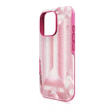 Husă pentru smartphone High, Motiv imprimat cu cristal, iPhone® 16 Pro, Roz - Swarovski, 5700010