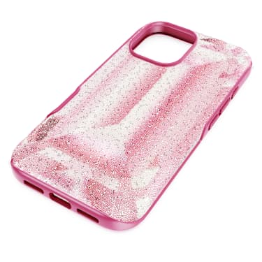 High Smartphone Schutzhülle, Kristallines Printmotiv, iPhone® 16, Rosa - Swarovski, 5700011