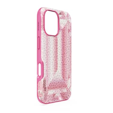 High Smartphone Schutzhülle, Kristallines Printmotiv, iPhone® 16, Rosa - Swarovski, 5700011